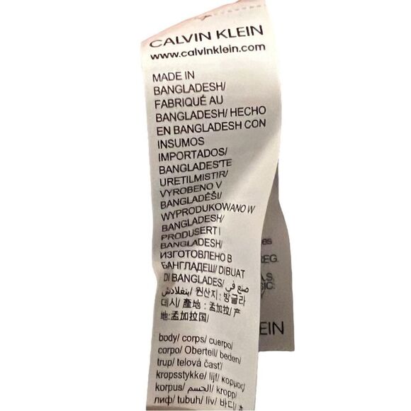 Calvin Klein Womens Navy Cotton Form Thong Underwear QD3643 Medium NWT - Picture 6 of 9